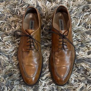 Johnston & Murphy Men's Tan Leather Oxfords